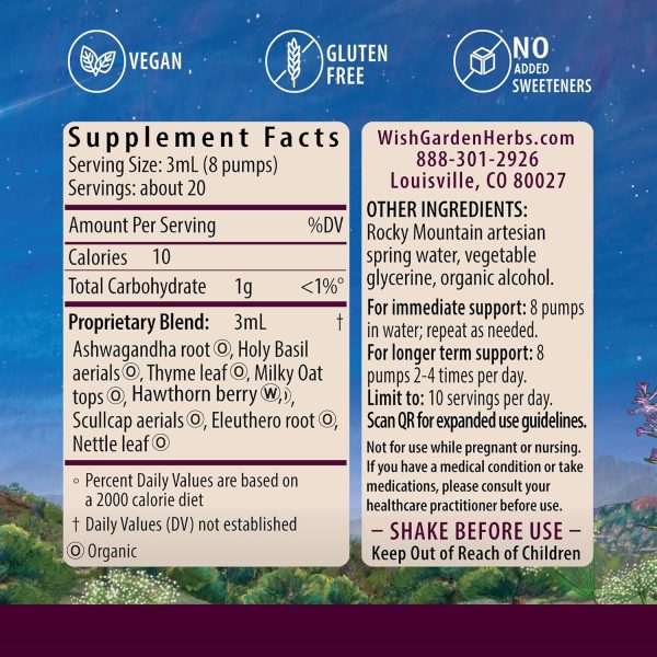 WishGarden Deep Stress Herbal Supplement Liquid Tincture-1