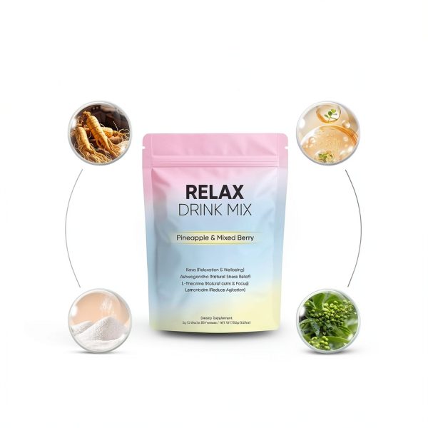 Relax Calming Drink Mix Stress Relief Sleep Support Powder-1
