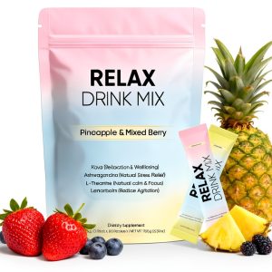 Relax Calming Drink Mix Stress Relief Sleep Support Powder-0