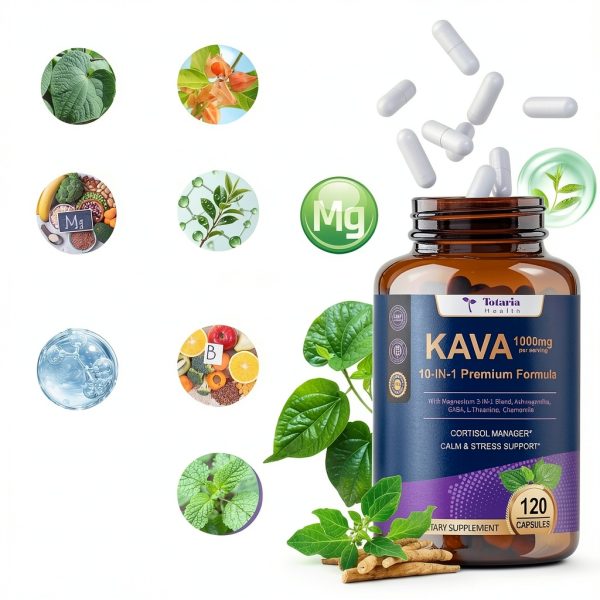 Totaria Kava Supplement Stress Relief Natural Calm Support-1