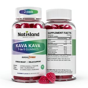 Kava Gummies Stress Relief Focus Herbal Supplement Adults-0