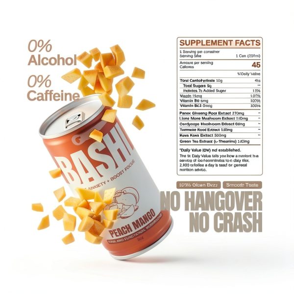 Bashi Kava Drink Relaxation Peach Mango Non Alcoholic-1