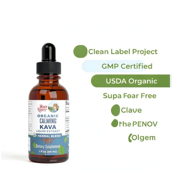 MaryRuth Organics Calming Kava Drops Herbal Relaxation-6