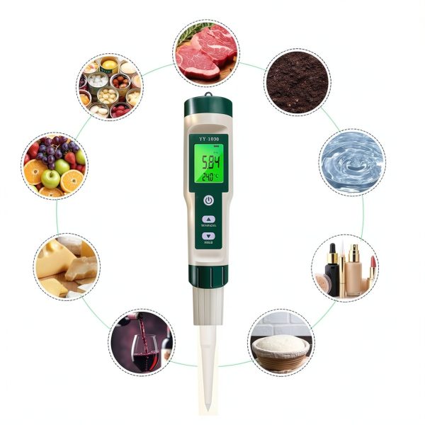 LYCEBELL pH Meter Food Tester Lab Grade with ATC-7