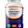 Kava Kava Root Extract 1000mg Vegan Herbal Supplement-0