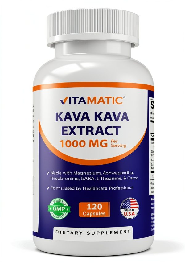 Kava Kava Root Extract 1000mg Vegan Herbal Supplement-0