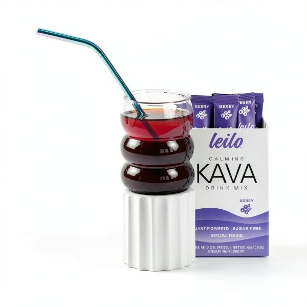 Leilo Kava Drink Mix Sugar Free Berry Stress Relief-1