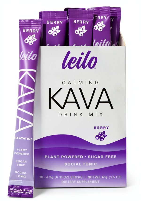 Leilo Kava Drink Mix Sugar Free Berry Stress Relief-0