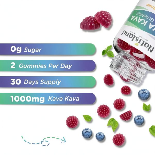 Kava Gummies Stress Relief Focus Herbal Supplement Adults-7