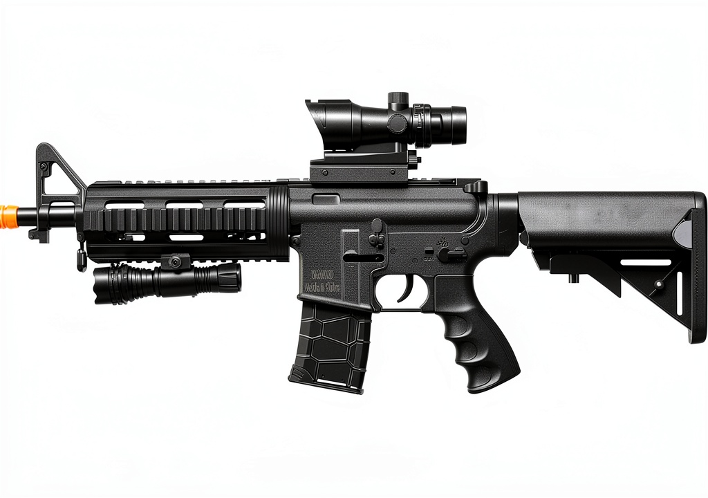 GoldenBall Airsoft Rifle in action