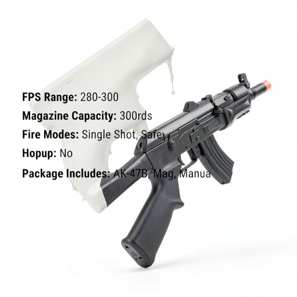 Evike AK-47B Airsoft Rifle Black Polymer-6