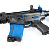 Lancer Tactical LT 15 Airsoft Rifle Black with Blue Accents 130 Rounds-5