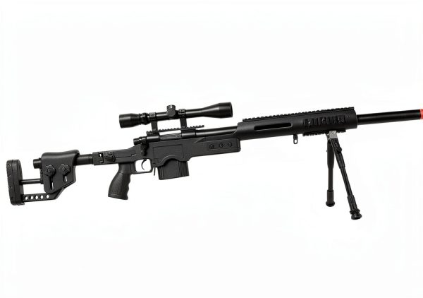 Well Spring Sniper Airsoft Rifle MB4410BAB Black 36‑Round-2