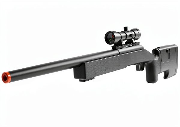 Airsoft Sniper Rifle BBTac BT-M62 Black Full Size Spring Piston Rifle-2