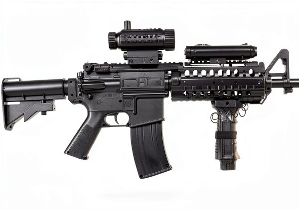 Fire Power F4D Airsoft Rifle 200 FPS with Laser and 500BB Magazine-1