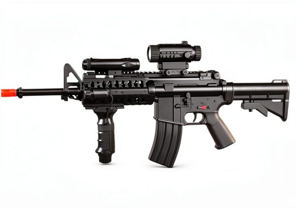 Fire Power F4D Airsoft Rifle 200 FPS with Laser and 500BB Magazine-4