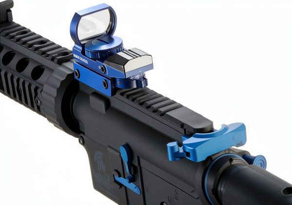 Lancer Tactical LT 15 Airsoft Rifle Black with Blue Accents 130 Rounds-6