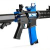 Lancer Tactical LT 15 Airsoft Rifle Black with Blue Accents 130 Rounds-3