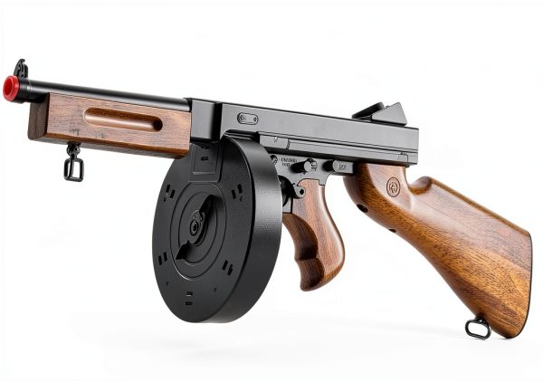 Well D98 Electric Airsoft Rifle Faux Wood 300 Round 0.238 Caliber-1