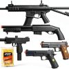 BBTac Desert Raider Airsoft Rifle 6mm Spring-Piston Black 1000-Round-0