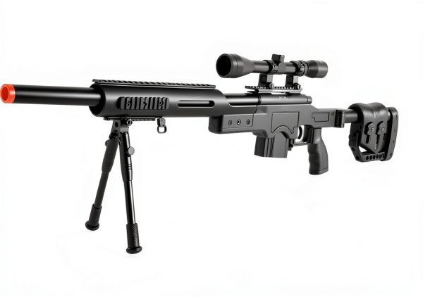 Well Spring Sniper Airsoft Rifle MB4410BAB Black 36‑Round-5