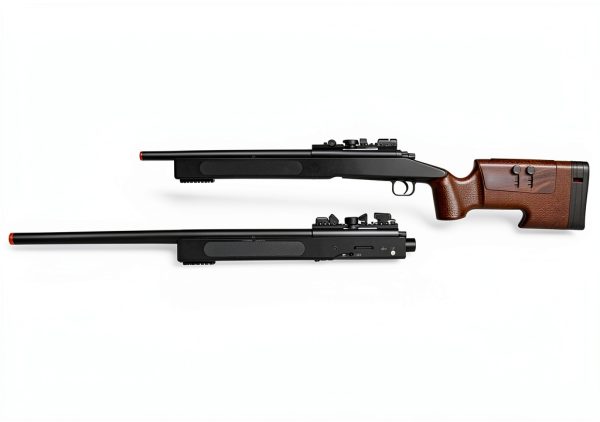 Airsoft Sniper Rifle BBTac BT-M62 Black Full Size Spring Piston Rifle-4