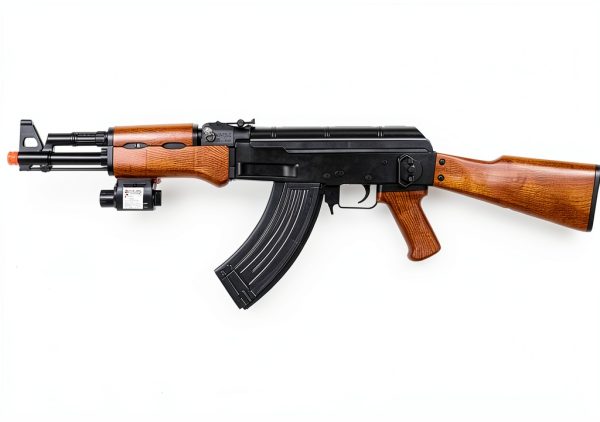 UKARMS 0.238 Spring Piston AK‑47 Airsoft Rifle Black 1:1 Scale-1