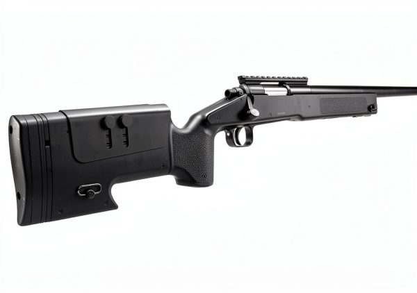 Airsoft Sniper Rifle BBTac BT-M62 Black Full Size Spring Piston Rifle-3