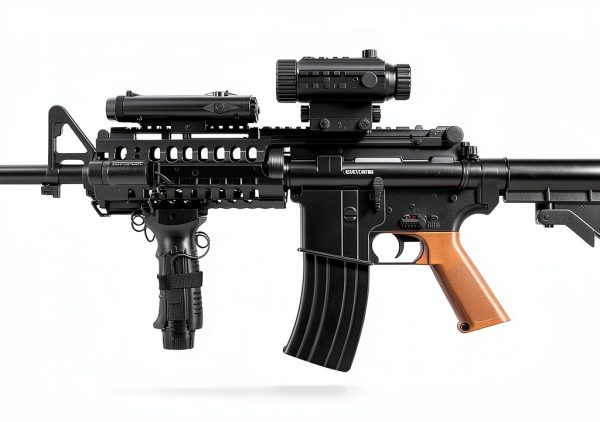 Fire Power F4D Airsoft Rifle 200 FPS with Laser and 500BB Magazine-0