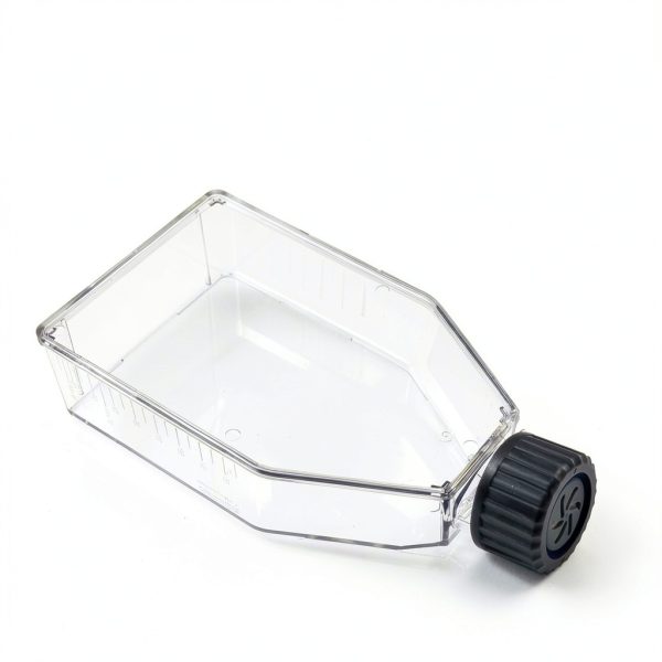 Cell Culture Flask - Plastic Tissue Culture Bottle with Vent Cap, TC Treated, Sterile, 75cm² Culture Area, 100Pcs/Case-1