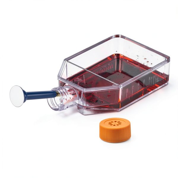 Cell Culture Flasks Kingdder 50 Pack 75cm² Filter Caps-2