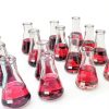 Utile 8pcs 200ml Glass Erlenmeyer Flask Set Borosilicate Conical-6